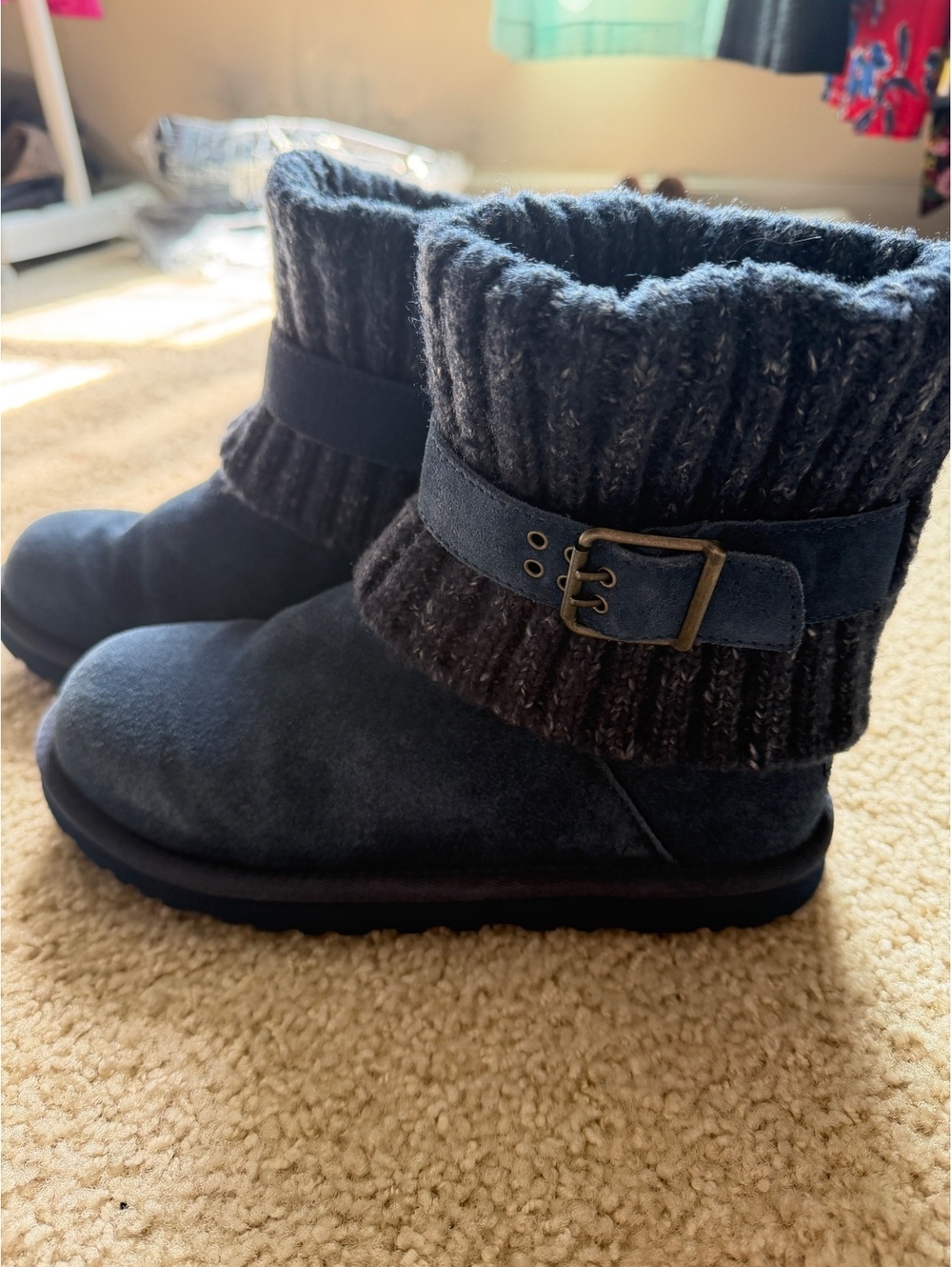 UGGs, 7, blue